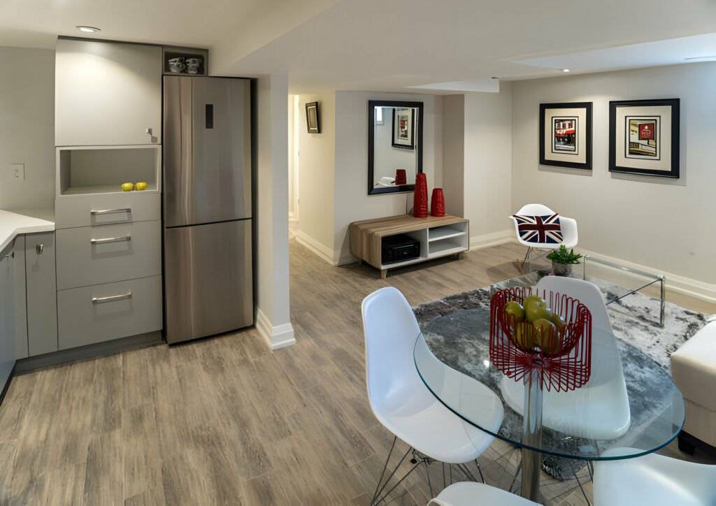 Renovated Basement Kitchen